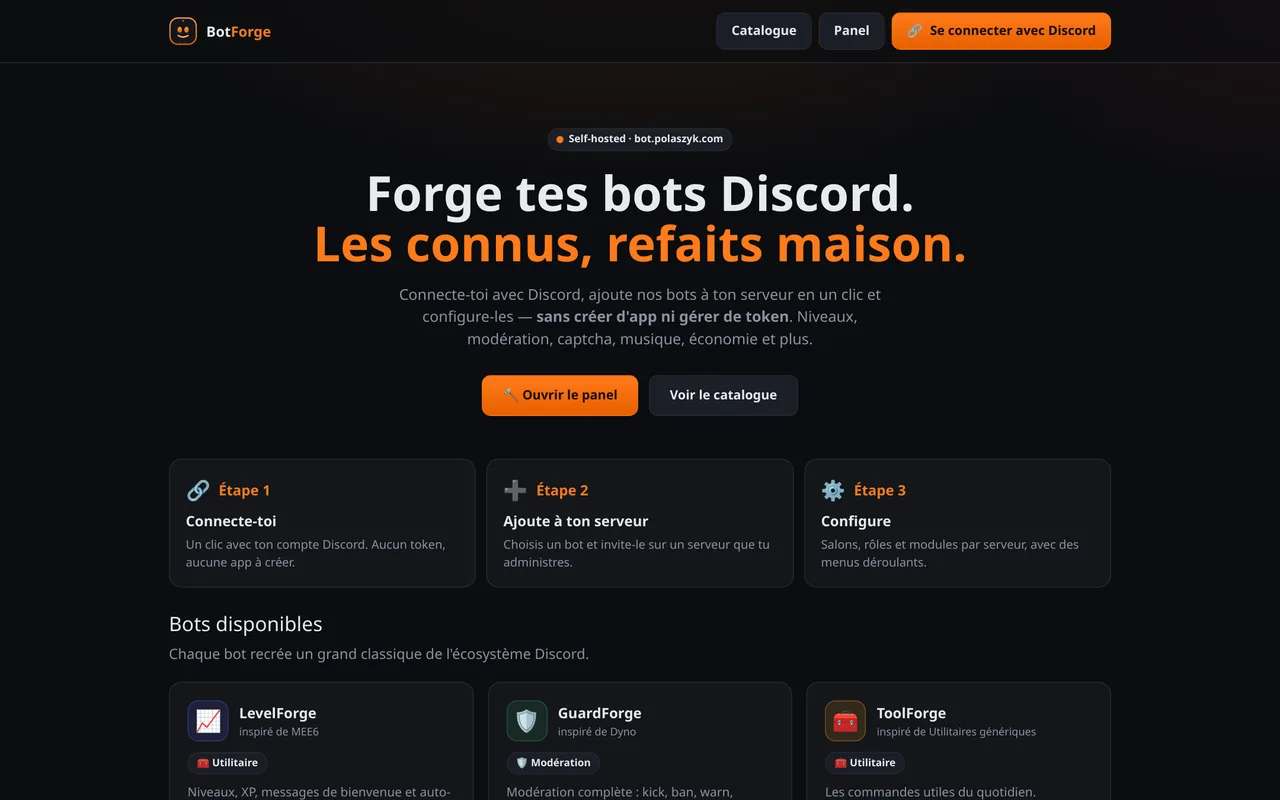 Aperçu de BotForge