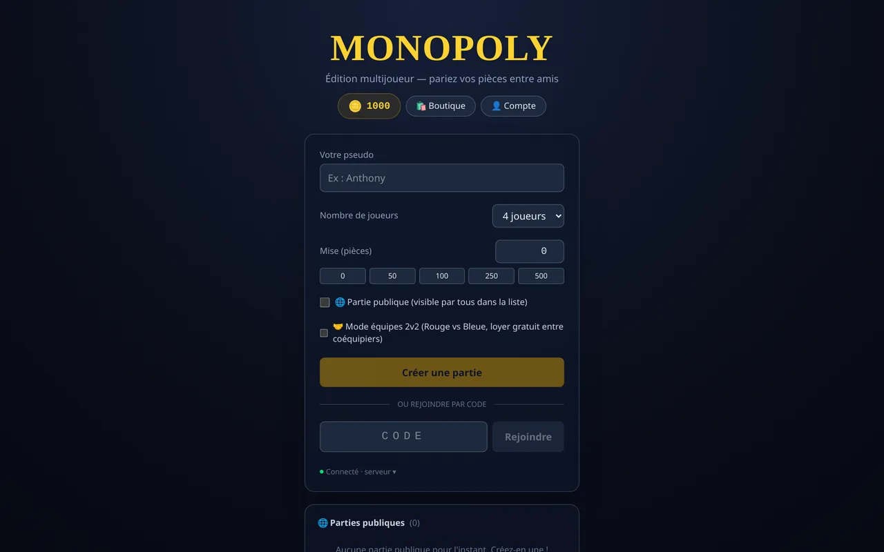 Aperçu de Monopoly